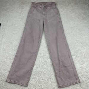 American Eagle Outfitters High-Rise Wide Leg Jeans - Mauve